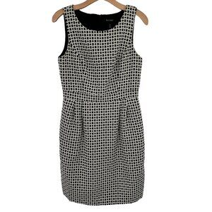 White House Black Market Sleeveless Patterned Sheath Dress  Size 8